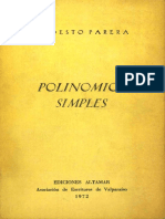 Modesto Parera, Polinomios Simples