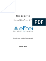Rapport EFREI Paris
