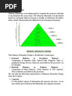 Memory Hierarchy