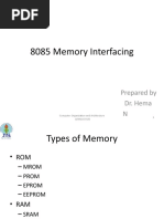 8085 and 8086 Memory Interface - Format