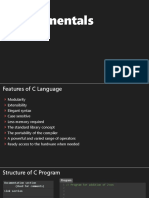 Fundamentals of C Language Features and Structure