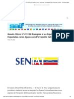 Gaceta Oficial N°42.339 - SENIAT IGTF 2022