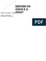 Zz. (06.6) 1.3 (A4 - 2) (Livro) para Que Servem Os Antropólogos e A Antropologia...