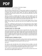 Middlemarch Character Chart | PDF | Middlemarch | Realist Novels