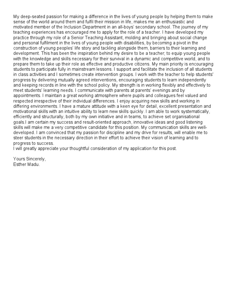 Personnel Statement 4000 | PDF | Teachers | Inclusion (Education)