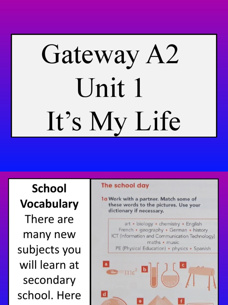 Gateway A2 Unit 1 Pdf Vocabulary Linguistics