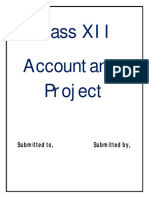 Accountancy Project Work - XII