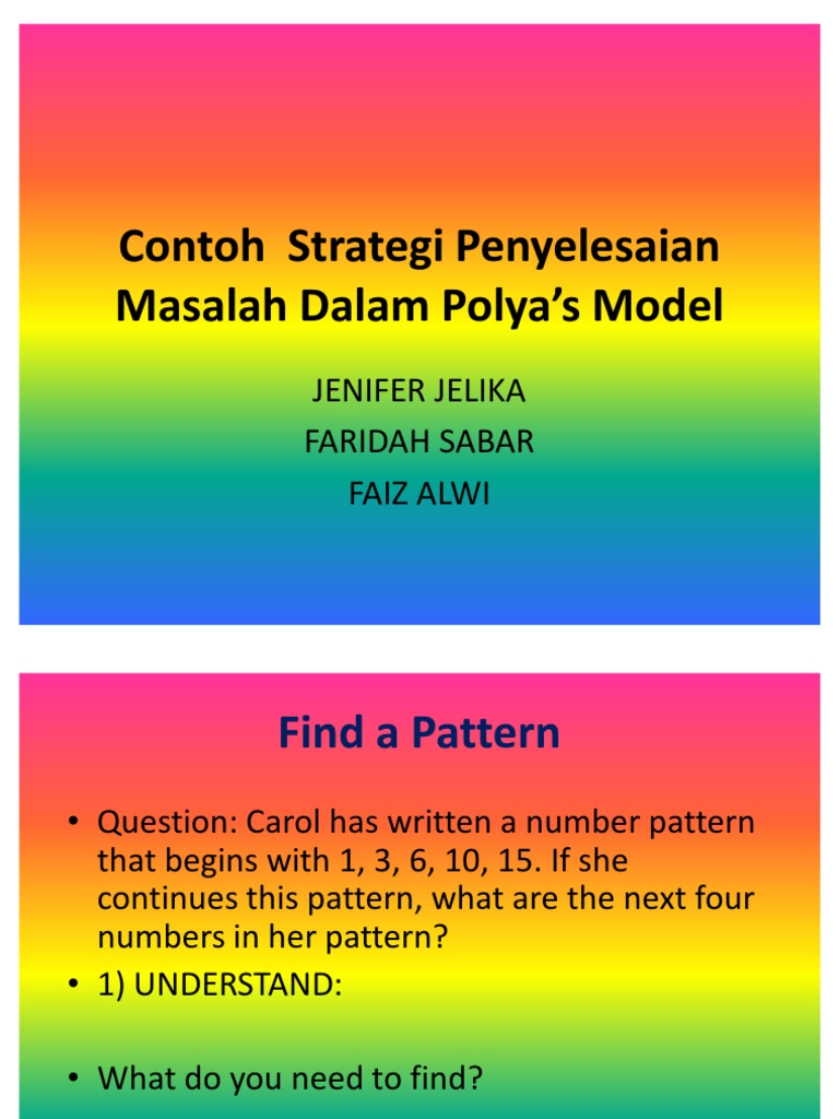 Contoh Strategi Penyelesaian Masalah Dalam Polya's Model | PDF ...