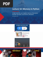 Lecture 10 - Memory in Python - 2022