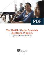 Matilda Centre Research Mentoring Program Guide