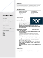 Imran Slitter Operator CV