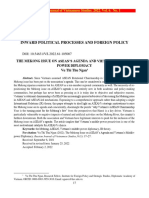 The Mekong Issue On ASEAN's Agenda and Vietnam's Middle-Power Diplomacy