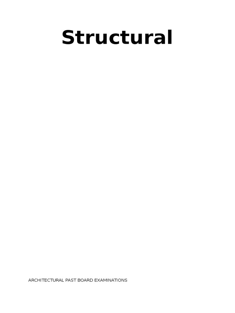 Structural Engineering Exam Questions | PDF | Concrete | Gothic ...