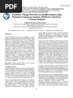 Automatic Change Detection On Satellite Images Using Principal Component Analysis, ISODATA and Fuzzy C-Means Methods