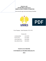 Makalah Teori Belajar Dan Pembelajaran Behavioristik Fiks