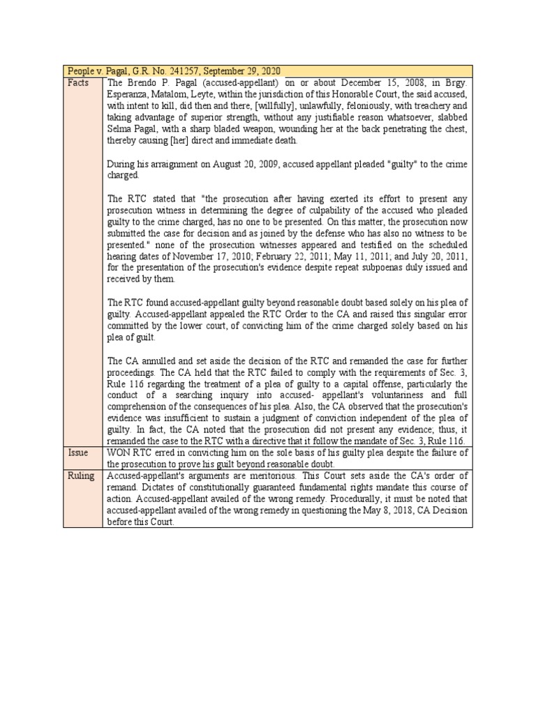 People v pagal g r no 241257 september 29 2020 pdf plea