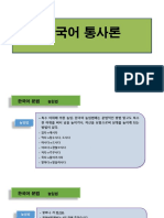 한국어통사론 10강 수업자료