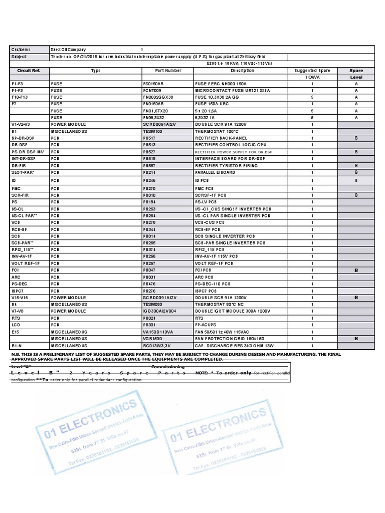 Spare Part List Modified Stamped | PDF | Manufactured Goods ...