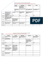 Induction Schedule Template Professional