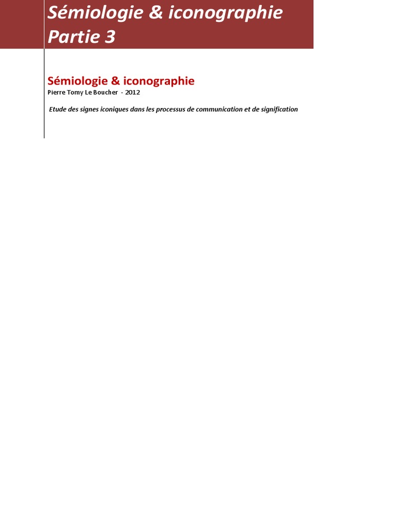 Étude des signes iconiques en communication | PDF | Image | Sémiotique