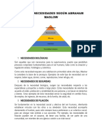 Tipos de Necesidades Según Abraham Maslow