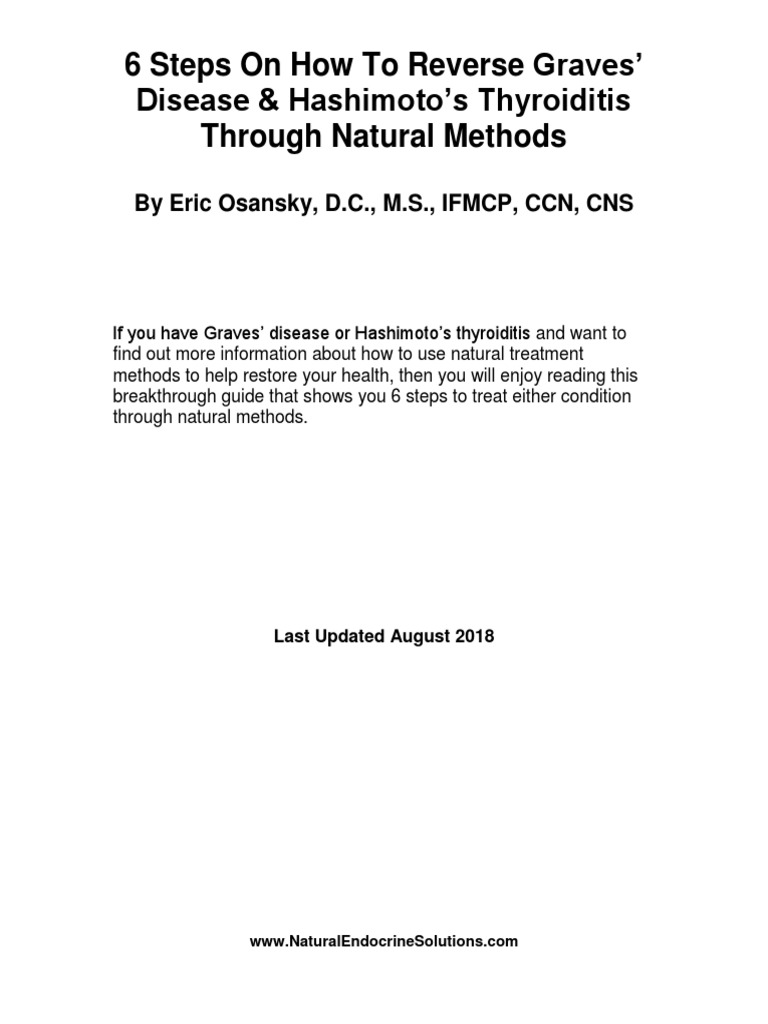 Natural Thyroid Recovery Guide PDF Hyperthyroidism Thyroid