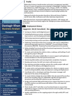 Dastagir Khan: Business Analyst