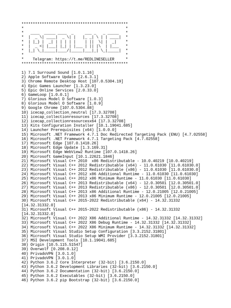 Installed Software | PDF | Software Development Kit | Microsoft Windows