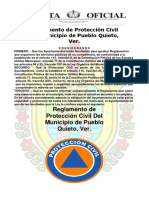 Reglamento Municipal de Protección Civil Del Municipio de Pueblo Quieto, Ver