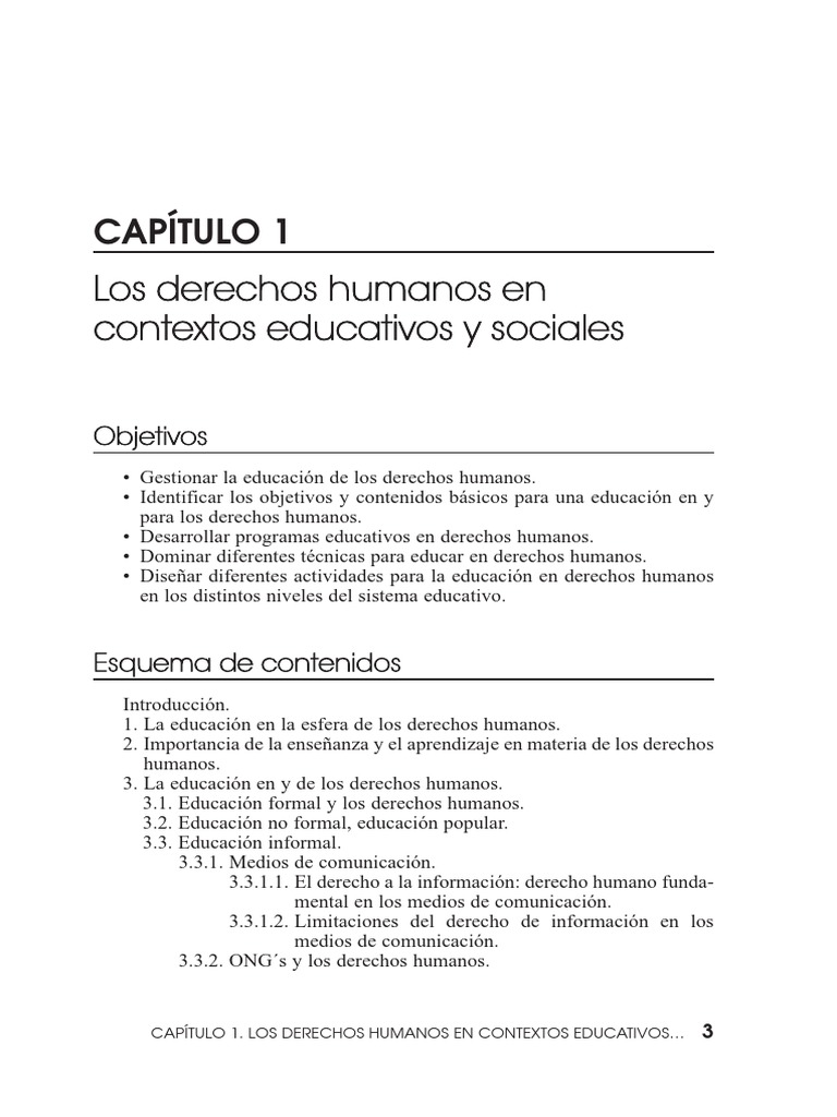 Derecho A La Educacion | Descargar gratis PDF | Derechos humanos ...