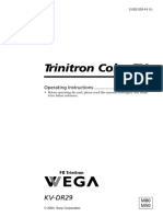 Trinitron Color TV: KV-DR29