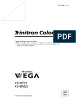 Trinitron Color TV: KV-BT21 KV-BM21
