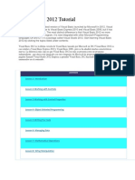Visual Basic 2012 Tutorial PDF