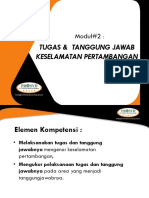 Tugas & Tanggung Jawab Keselamatan Pertambangan: Modul#2