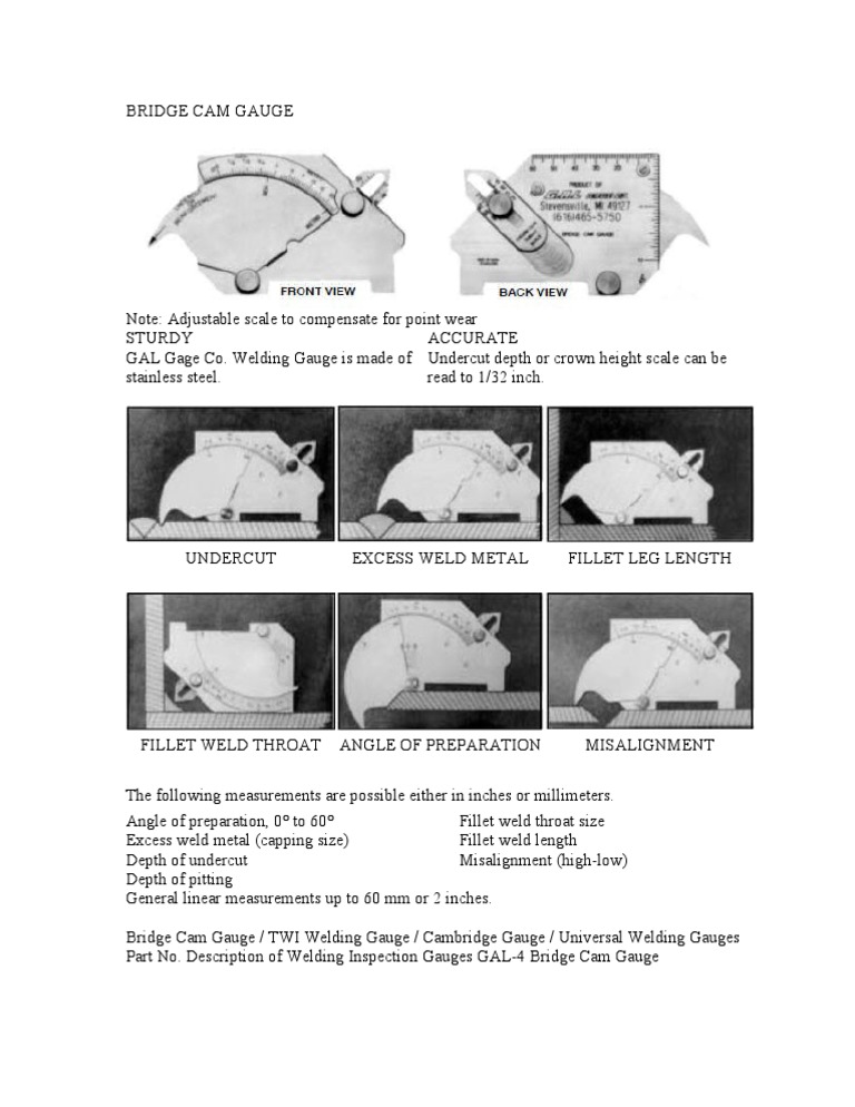How to Use Bridge Cam Gauge