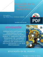 Fundamentos de La Educación en El Mundo y Venezuela