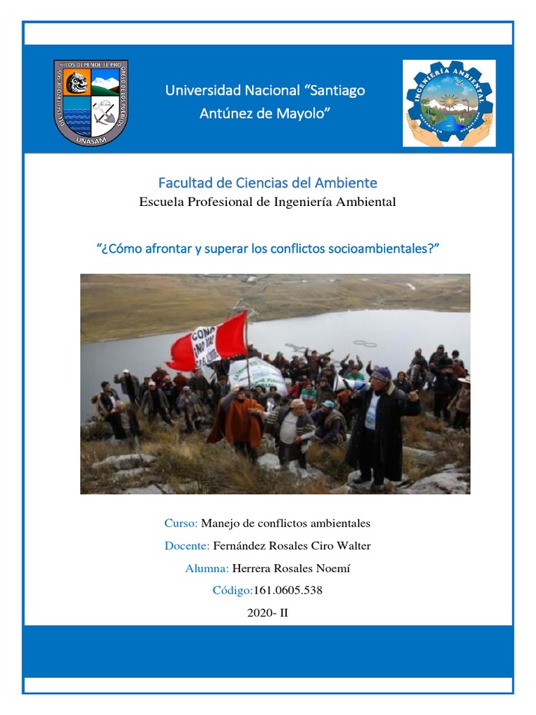 Cómo Afrontar y Superar Los Conflictos Socioambientales | PDF ...