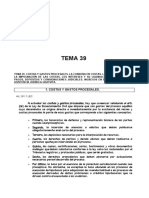 Tema 39: 1. Costas Y Gastos Procesales