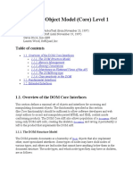 Document Object Model (Core) Level 1: Editors