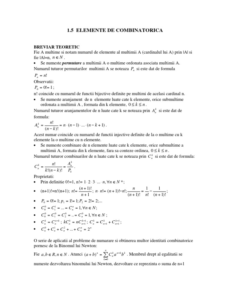 15 Combinari | PDF