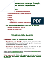 Tema 1 Tratamiento de Datos en Ecología. Una Variable Dependiente