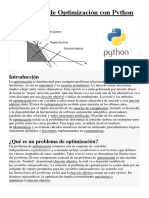 Problemas de Optimización con Python: Guía Completa