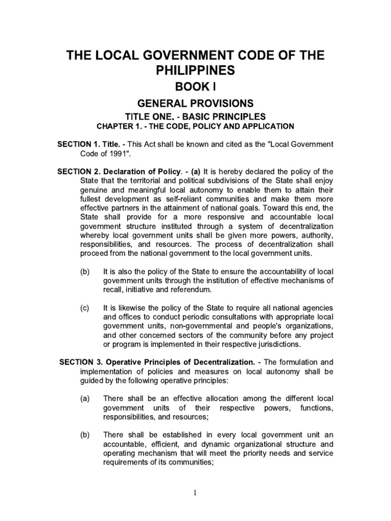 Local Government Code PDF