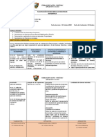 Microcurricular Disciplinar Area Matematica 1er Parcial 9no Año