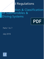 Rules and Regulations For The Construction and Classification of Submersibles and D