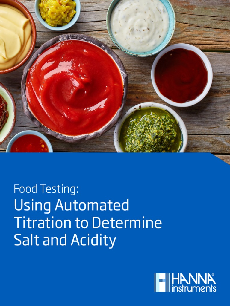 Food Testing Using Automated Titration To Determine Salt and Acidity v2
