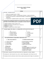 Test Inițial CL - VIII, 2022-2023