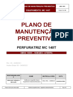 Plano Manut Preventiva - MC 140