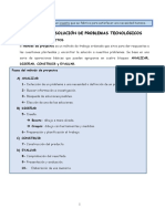 El Proceso de Resolución de Problemas Tecnológicos