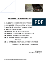 Programma Manifestazioni Estive 2011